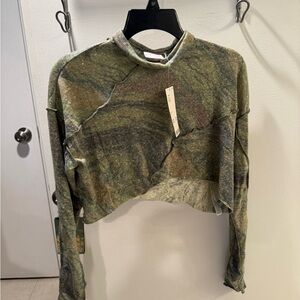 Urban Outfitters Green Crop Top